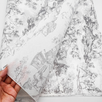 Декоративна опаковъчна хартия с шарки и тънък вътрешен слой за дрехи — Bright printing; Код на продукта: Three-color copy paper; Грамаж: 0.17; Опаковка: Kraft хартия; Обработка и персонализация: Включена