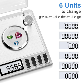 Κοσμηματοζυγαριά KD-50, χωρητικότητα 50 γρ, ακρίβεια 0,001 γρ, ηλεκτρονική μέτρηση, τροφοδοσία με μπαταρία