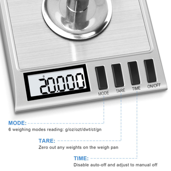 Κοσμηματοζυγαριά KD-50, χωρητικότητα 50 γρ, ακρίβεια 0,001 γρ, ηλεκτρονική μέτρηση, τροφοδοσία με μπαταρία