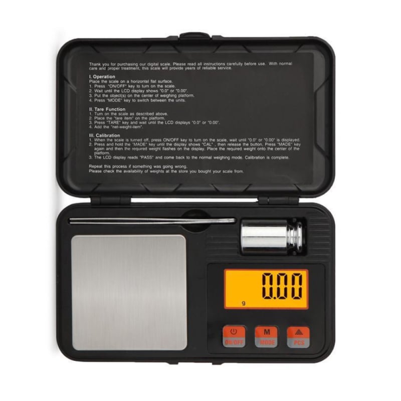 Ζυγαριά Κοσμημάτων σε Θήκη Εργαλείων, Ακρίβεια 0.001 g, Ηλεκτρονική Ζυγαριά με Βάρος Βαθμονόμησης, Χωρητικότητα 200 g