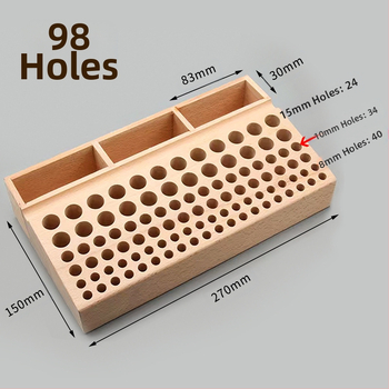 Ξύλινο κουτί αποθήκευσης εργαλείων από οξιά, σετ 1 τεμάχιο, για οικιακή χρήση