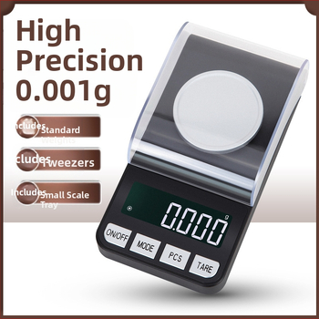 CX-188A juvelyrinių dirbinių elektroninės svarstyklės — tikslumas 0.001 g, matavimo diapazonas 0.005–100 g, elektroninės svarstyklės, maitinimas USB/AAA