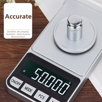 CX-188A juvelyrinių dirbinių elektroninės svarstyklės — tikslumas 0.001 g, matavimo diapazonas 0.005–100 g, elektroninės svarstyklės, maitinimas USB/AAA