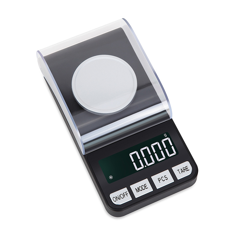 CX-188A juvelyrinių dirbinių elektroninės svarstyklės — tikslumas 0.001 g, matavimo diapazonas 0.005–100 g, elektroninės svarstyklės, maitinimas USB/AAA