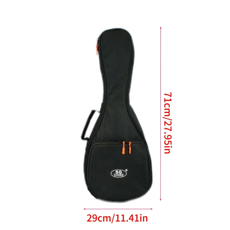 Удебелена чанта за мандолина с презрамка и въздушна възглавничка — универсална съвместимост с мандолини, полиестерна конструкция, устойчива на износване