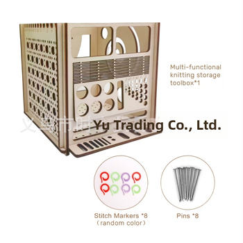 Ξύλινο μπολ για νήματα και θήκη αποθήκευσης για πλέξιμο — Μοντέρνο και μινιμαλιστικό διακοσμητικό, κατάλληλο για σπίτι και γραφείο