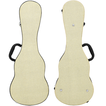 Калъф за укулеле IN-262, кожа и метал, твърд корпус, за музикални инструменти
