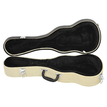 Калъф за укулеле IN-262, кожа и метал, твърд корпус, за музикални инструменти