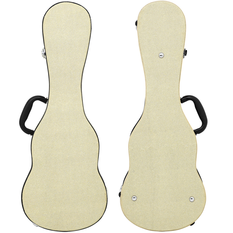 Калъф за укулеле IN-262, кожа и метал, твърд корпус, за музикални инструменти