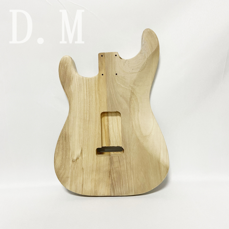 ST σώμα ηλεκτρικής κιθάρας από Paulownia ξύλο, μοντέλο 182, ημιτελές για DIY έργα