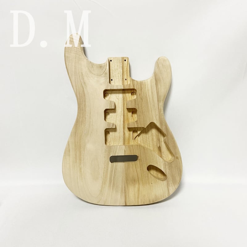 ST σώμα ηλεκτρικής κιθάρας από Paulownia ξύλο, μοντέλο 182, ημιτελές για DIY έργα