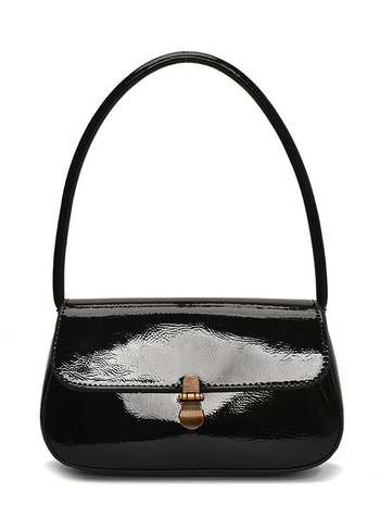 Γυναικεία PU δερμάτινη τσάντα, αστικού μινιμαλιστικού στυλ, οριζόντιου τετράγωνου σχήματος, εσωτερική τσέπη με φερμουάρ, επένδυση πολυεστέρα, μάρκα Chiquan