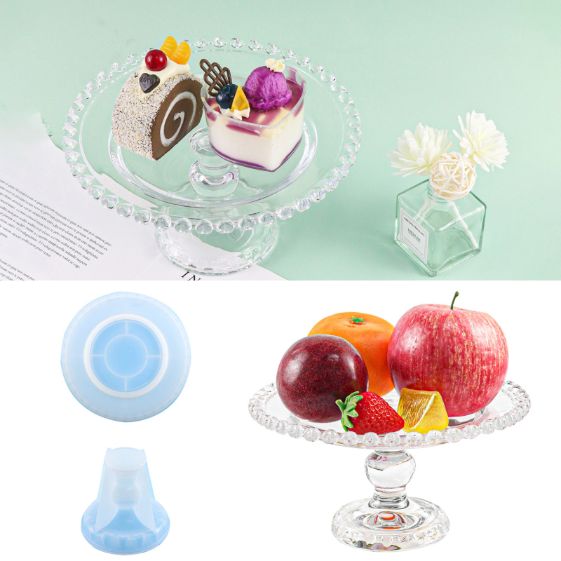 Silikoninė forma apvaliam vaisių padėklui su širdies kraštu (silicone; kepimo forma/tortas)