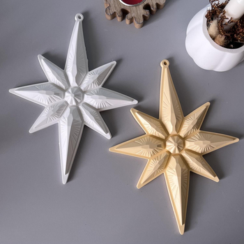 Μορφή σιλικόνης για κέικ με οκταγωνική αστέρα — ακανόνιστος σχηματισμός, φόρμα ζαχαροπλαστικής, κατάλληλη για γύψο και κατασκευές με κεριά