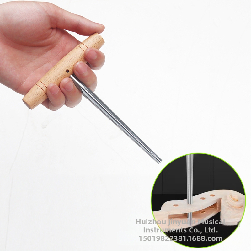Violin peg reamer, horizontálny fréza na kolíky, 1:26 konická, vysokorýchlostná oceľ + bukové drevo, CALLOWAY