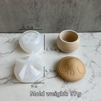 Κυκλική φόρμα σιλικόνης για κέικ, για ρητίνη και γύψο, ακανόνιστο στυλ