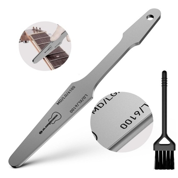Dvostrani file za koronar fretova, profesionalni visokougljični čelični žični file s kompletom četkica za čišćenje