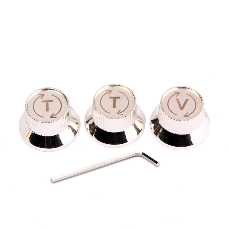 Gitarové gombíky, kovové, model GD114, pre západné strunové nástroje