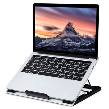 Nešiojamam kompiuteriui aušintuvas MS03A – JM/Smart, dvigubo ventiliatoriaus aušinimas, metalo grotelės + ABS