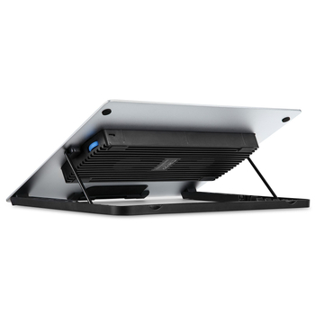 Nešiojamam kompiuteriui aušintuvas MS03A – JM/Smart, dvigubo ventiliatoriaus aušinimas, metalo grotelės + ABS