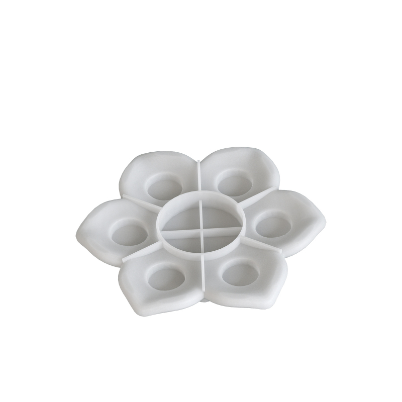 Lotoso gėlių aromaterapijos žvakidė su silikono forma, DIY, nereguliarus kontūras