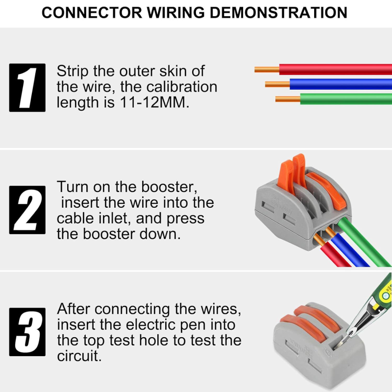 Weijie konektor, 1 pól, meďová izolácia, pre elektrikárov