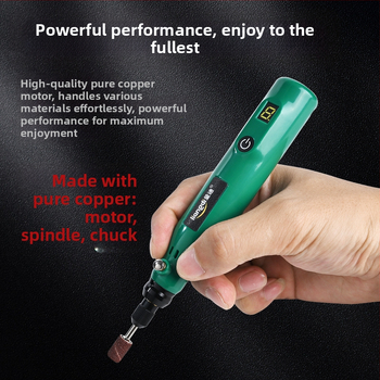 Ръчен електрически шлайф-полировач за нефрит и дърворезба — Quandi, презареждаема литиева батерия, полиране (Quandi; презареждаема литиева батерия; полиране)