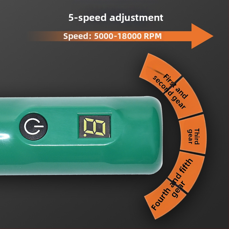 Ръчен електрически шлайф-полировач за нефрит и дърворезба — Quandi, презареждаема литиева батерия, полиране (Quandi; презареждаема литиева батерия; полиране)
