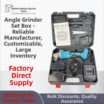 Rockita безжичен безчетков ъглошлайф, 21V, модел 404, с аксесоари