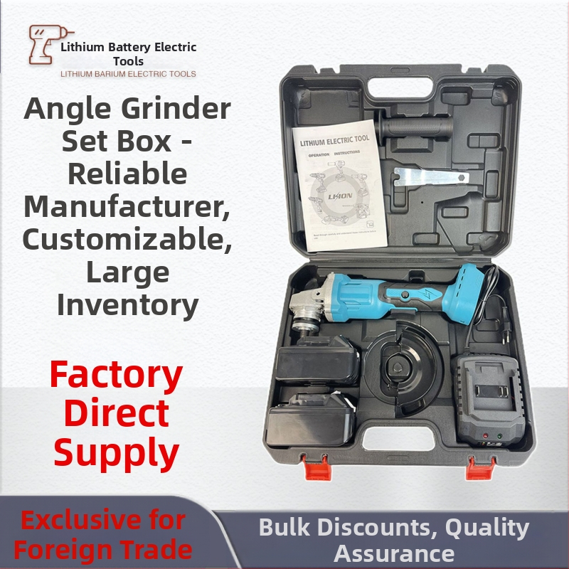 Rockita безжичен безчетков ъглошлайф, 21V, модел 404, с аксесоари