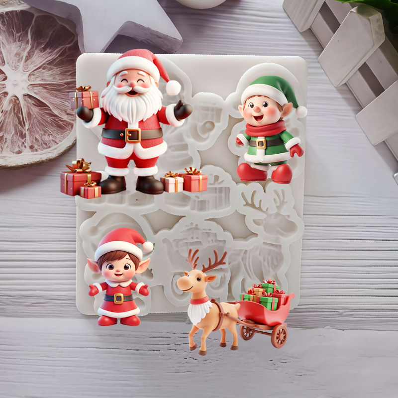 Silikonska kalupa za torte s nepravilnim oblikom — za fondant, čokoladu i smolu; moderan minimalistički dizajn Silicon Art