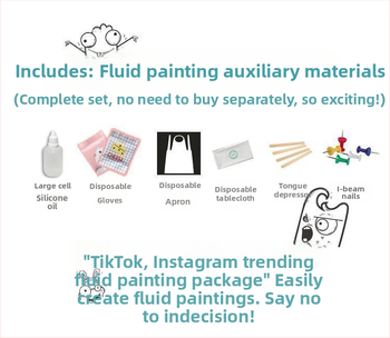 Dipeng акрилна боя с силиконово масло за клетъчен ефект - декоративна течна боя за маслена живопис