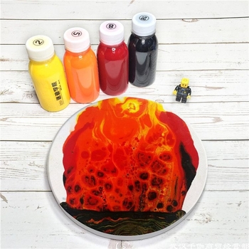 Dipeng акрилна боя с силиконово масло за клетъчен ефект - декоративна течна боя за маслена живопис