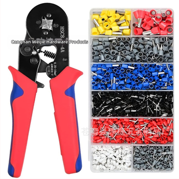 Weijie 1250 ks krimpovaný tubulárny terminál, predizolovaný, meďový kontakt, PP izolácia