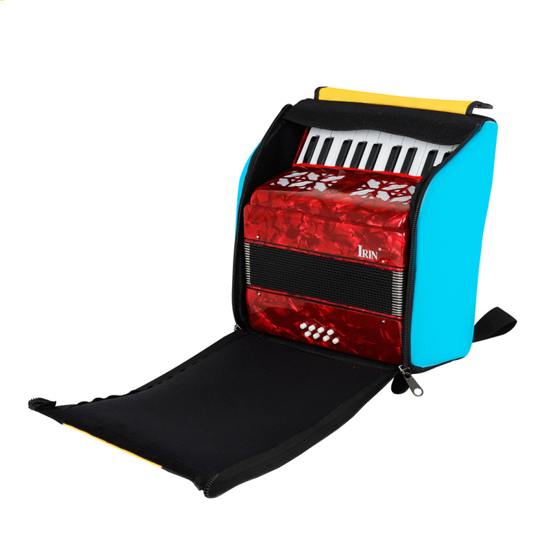 Geantă pentru acordeon HP-18 – material Oxford impermeabil, căptuială călduroasă, curea din cauciuc cu înaltă elasticitate, pentru instrumente cu clape