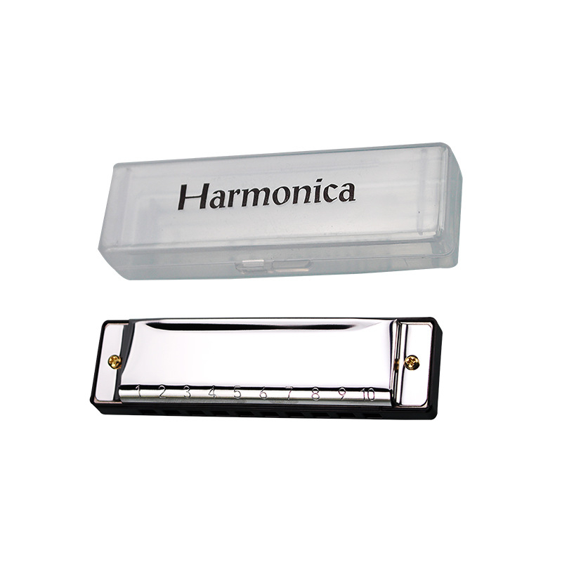 Χαρμονικά Blues με 10 τρύπες, σε τονικότητα C, μοντέλο BA10, υλικό των οπών ήχου: ρητίνη