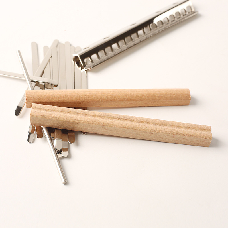 17-hangú kalimba tines készlet - mangán acél, nikkelezett billentyűk, buborékos zacskó a csomagolásban