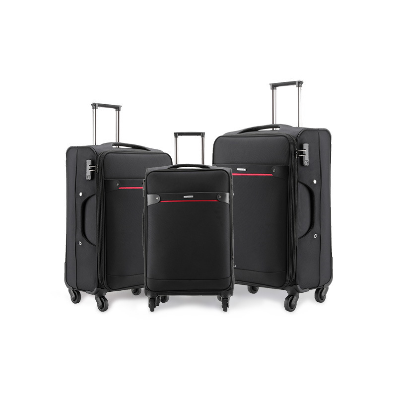 Σετ αποσκευών ταξιδιού 3 τεμαχίων με μεγάλη χωρητικότητα, ανθεκτικό ύφασμα Oxford, κλείσιμο με φερμουάρ, τροχοί περιστροφικοί, βάρος 2,5 kg, κλειδαριά με κοινό κωδικό