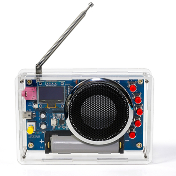 Kiti za sastavljanje radija s OLED zaslonom – ponovno punjivi FM sklop za DIY projekte