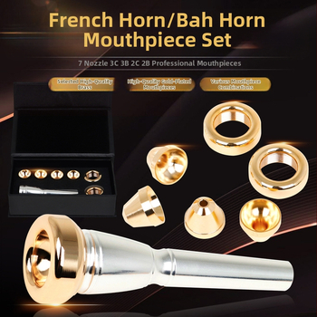 Set de muștiucuri din alamă pentru instrumente de suflat, capete multiple, model MX01, ambalat într-o cutie kraft