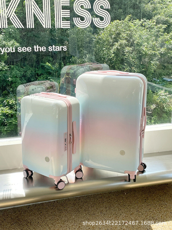 PC βαλίτσα χειραποσκευών για γυναίκες, εξαιρετικά ελαφριά, με κλειδαριά TSA, κυκλικές ρόδες, διαχωρισμός στεγνό-βρεγμένο