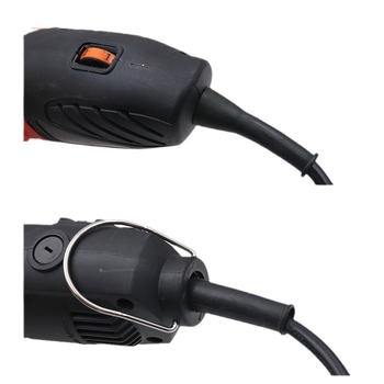 Гумен защитен маншет за кабели за електрически ръчни бормашини и ъглошлайфи; защитава кабелите по време на работа; съвместим с електроинструменти