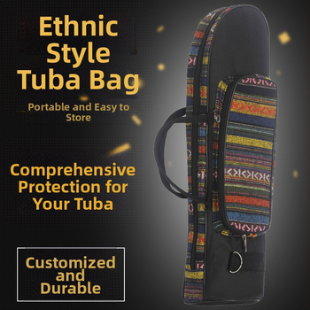 IN-58 Oxford drobės muzikos instrumentų krepšys, varinių vamzdžių priedai, saugojimo dėklas, OPP pakuotė