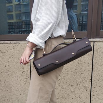 Taška na flautu model W-115, z syntetickej kože, netkanej textílie a kovu; balenie: OPP sáčok