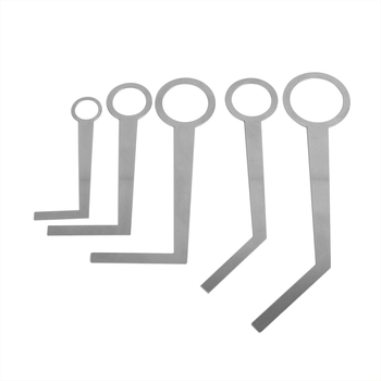 Unelte pentru reparații saxofon, oțel inoxidabil, modelul W61, pentru instrumente muzicale, ambalaj OPP