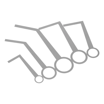 Unelte pentru reparații saxofon, oțel inoxidabil, modelul W61, pentru instrumente muzicale, ambalaj OPP