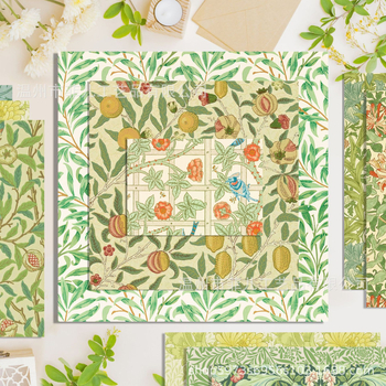 Χαρτό φόντου για DIY κολάζ με Morris μοτίβο αμπέλου (Υλικό: συνθετικά υλικά; Τέχνη: ημιχειροποίητο και ημιμηχανικό; Ιδανικό για δώρα σε πάρτι; Κατάλληλοι τύποι δώρων: ενήλικες, ζευγάρια, συνάδελφοι, παιδιά)