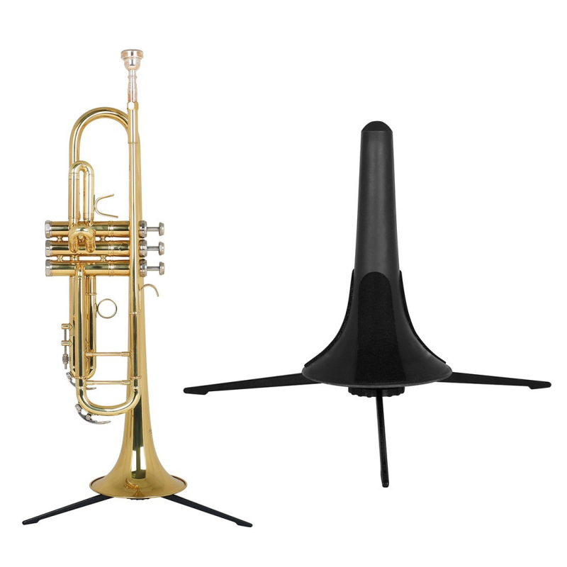 Trimitų instrumentų laikiklis – sulankstomas trikojis laikiklis, modelis ZJ-1, medžiaga ABS/metalas