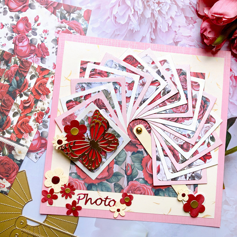 Matriță de tăiere pentru scrapbooking, metal gravat