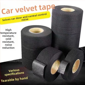 Λωρίδα μόνωσης καλωδίων αυτοκινήτου με φλανέλα, θερμοανθεκτική και ανθεκτική στη φθορά, ανθεκτική στη φλόγα, ηχομόνωση, βάση πολυπροπυλενίου (BOPP)